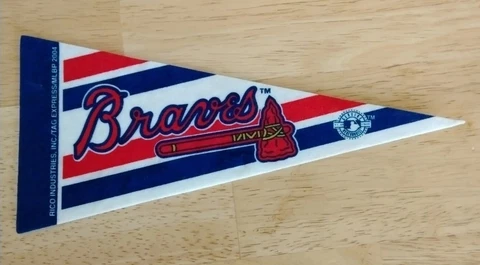 Atlanta Braves MLB Baseball Souvenir 2004 Rico Pennant 9" Cover