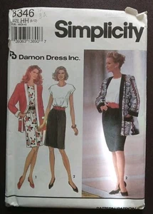 Simplicity 8346 Misses Dress/Jacket Sizes 6-12 UNCUT Sewing Pattern - Picture 1 of 2