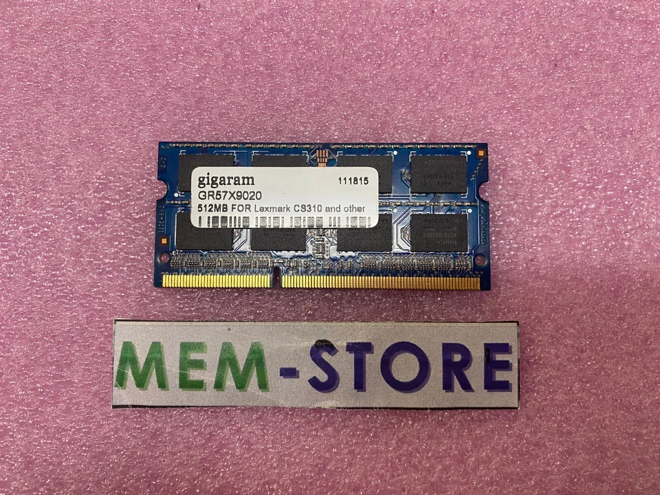 GR57X9020 512MB DDR3 RAM for Printers Lexmark C9310 and CX720de , CX725de - Image 1 of 1