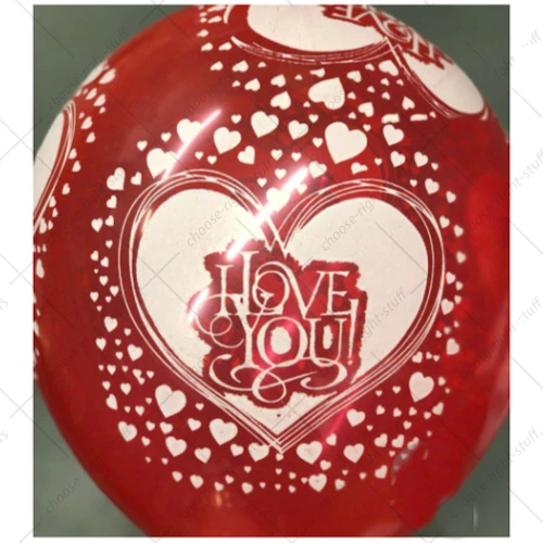 Globos de helio/aire con estampado I Love You de 12" para boda compromiso fiesta globos Foto 1 de 1