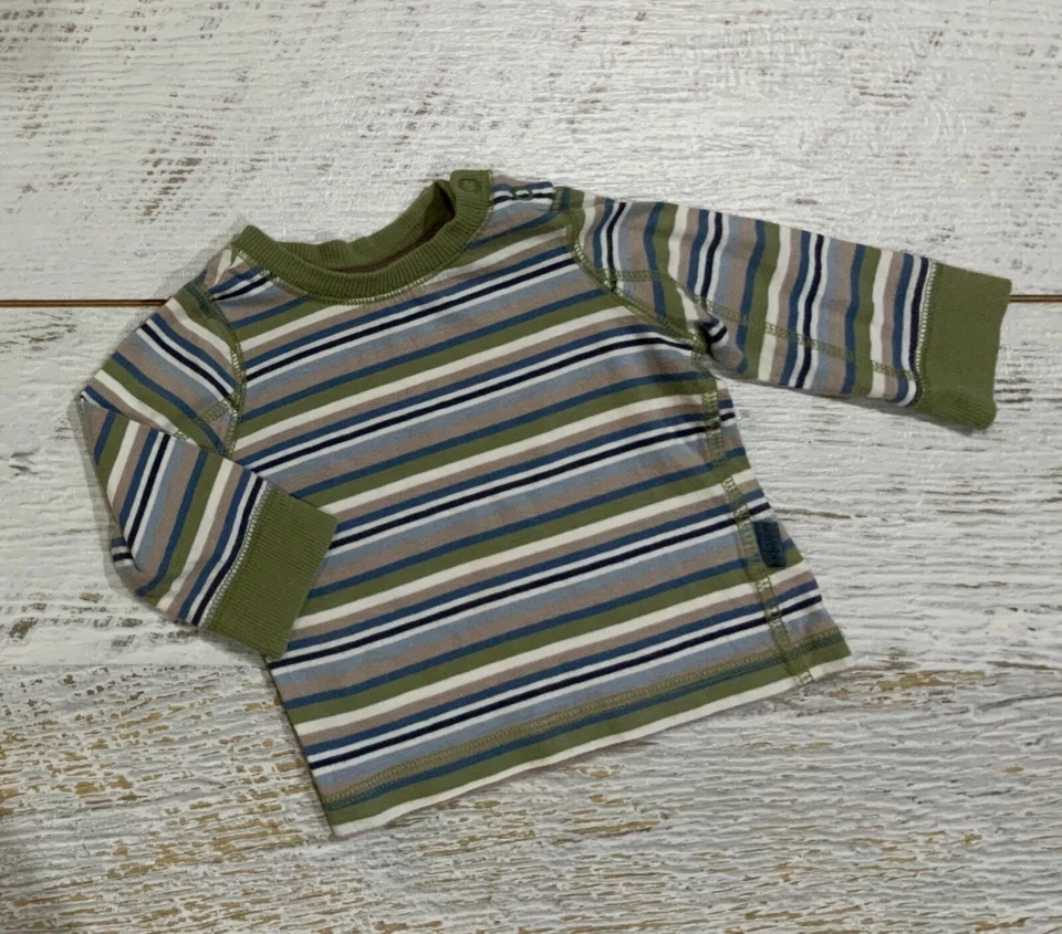 Baby boys  sz 000 0-3 months   LONG SLEEVE tshirt cotton  mothercare  UK - image 1 of 1