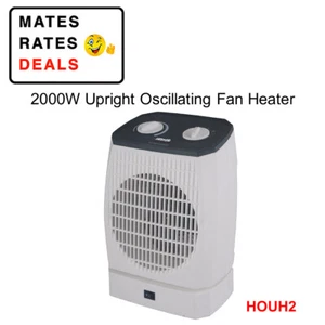 Heller 2000W Upright Oscillating 2 Heat Setting Oscillating Fan Heater HOUH2 - Picture 1 of 2