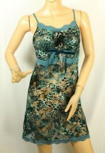 LiliPop Women's Blue Lace Night Gown Size T1 (Size XS US)