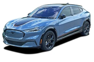 2021-2025 Ford Mustang Mach-E Racing Stripes Hood Decals SONIC DIGITAL Graphics - Picture 1 of 8