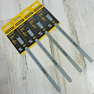 4 Pack - Stanley 15-802A Hacksaw Blade 32T X 10 INCH High Speed Steel Flexible  - Picture 1 of 12