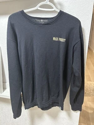 Suéter masculino vintage Nike golfe Tiger Woods Wake floresta lã grande preto - Imagem 1 de 4