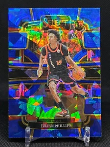 Julian Phillips 2023-24 Panini Select Basketball RC Blue Cracked Ice #82 Bulls - Picture 1 of 2