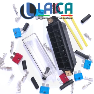 PORTAFUSIBILI 8 FUSE BOX SCATOLA PORTA FUSIBILE AUTO MOTO CAMPER NAUTICA 1 KIT - Imagen 1 de 8