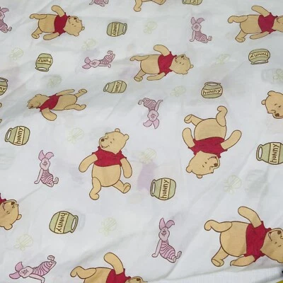 Disney Winnie the Pooh Sábana Ajustable Cuna Niño Pequeño Lechón Miel Maceta Abejas De Colección Foto 1 de 4