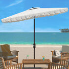 SAFAVIEH Outdoor Collection Valance 6.5 x 10-Foot Rectangle Umbrella |