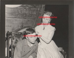 NBC Telop Bump Card Promo Photo 1957 Agnes Moorehead Tom Pittman Wagon Train DBW