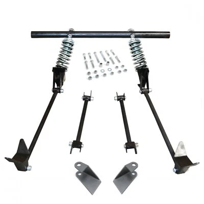 Trasero triangulado 4 eslabones con bobinas 37 1937 Ford Delivery. Slantback, jorobado Foto 1 de 4