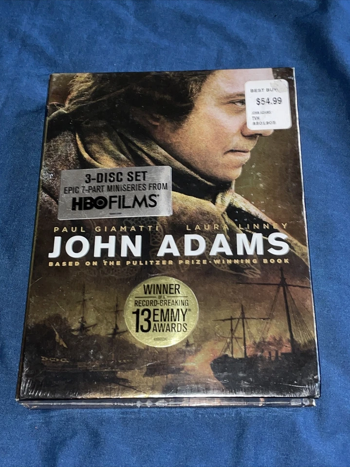 John Adams 3-Disc DVD Box Set - The Complete HBO 7-Part Mini Series - NEW SEALED - Image 1 of 1