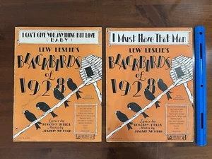 2 Partituras de Colección Blackbirds Of 1928 Must Have That Man & Can’t Give You... Love - Imagen 1 de 13