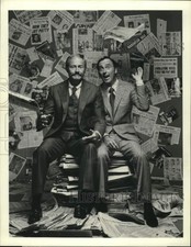 1975 Press Photo Dan Rowan and Dick Martin on "The Rowan and Martin Report"