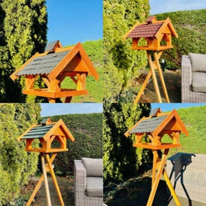 DARLUX Rechteckiges Vogel Futter Haus XL Vogelhaus Futterstelle Grün,Rot,Schwarz - Bild 1 von 7