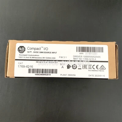 ALLEN-BRADLEY Allen Bradley 1769-IQ16 New Sealed CompactLogix 16 Pt 24VDC D/I Module 1769IQ16