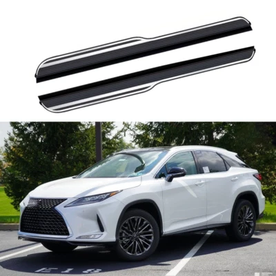 2 PIEZAS estriberas peldaños laterales para Lexus RX RX350 RX450h 2016-2022 pedales fijos Foto 1 de 4