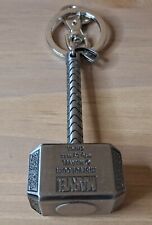 Porte-clés en métal Thor Hammer logo super-héros clip déclencheur