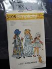 1970s Vintage Simplicity Sewing Pattern 5996 Holly Hobby Dress & Bonnet Size 2