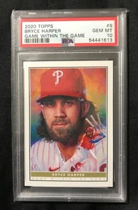 2020 Topps Game Within the Game #9 Bryce Harper PSA 10 Gem Mint Phillies