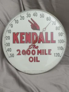 Kendall The 2000 Mile Oil Advertising Thermometer Original - Picture 1 of 3