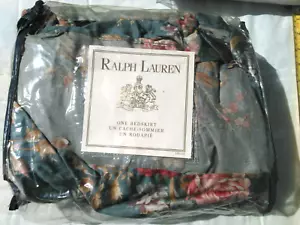 FALDA DE CAMA COMPLETA "SINCLAIR" VINTAGE RALPH LAUREN - 100% ALGODÓN SATÉN NUEVA EN PAQUETE - Imagen 1 de 7