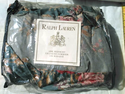 RALPH LAUREN-VINTAGE "SINCLAIR" FULL BEDSKIRT-100% COTTON SATEEN NEW in PKG - Image 1 of 4