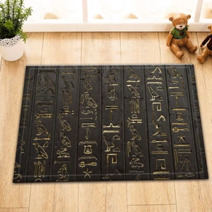 Vintage Mural Bathroom Door Mat Non-Slip for Floor Kitchen Indoor Bathtub Rugs - Picture 1 of 11