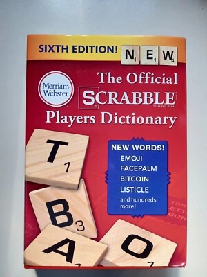 The Official SCRABBLE Players Dictionary by Merriam-Webster (2018, Hardcover,... - Image 1 of 4