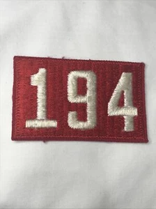Vintage TROOP 194 Boy Scout unità rossa e bianca # numero PATCH BSA - Foto 1 di 4