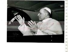 ORIGINAL PRESSEFOTO:1955 POPE XII - LEAVING CASTELGANDOLFO to GO BACK  toVATICAN