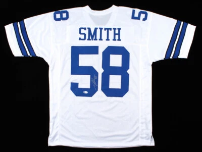 Camiseta deportiva firmada por Aldon Smith de los Dallas Cowboys (certificado de autenticidad Beckett) 2012 Pro Bowl Linebacker Foto 1 de 4