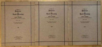 Atwater's Book of Patterns for Hand-Weaving John Landes Designs, 3 Parts 1925-26 - Image 1 of 4
