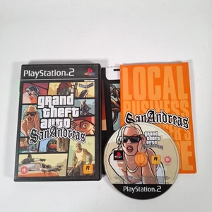 Grand Theft Auto San Andreas Playstation PS2 Videospiel Anleitung Karte PAL - Bild 1 von 4