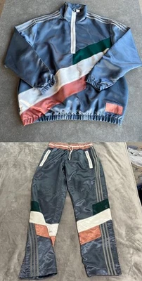 Adidas x Bristol Studio Track Suit Mens Large Blue Color Block 2 Piece DY3255 - Image 1 of 4