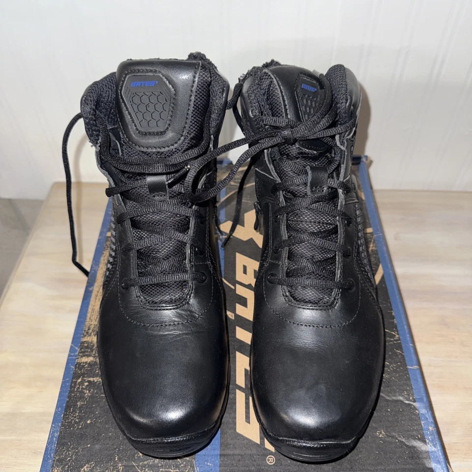 BATES 靴子尺寸 US 9M 拉链战斗防水轻便 61225 — 第 1/4 张图片
