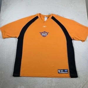 Reebok NBA Phoenix Suns Shirt 3XL Orange Black PHX Logo Mesh Jersey Team VTG - Picture 1 of 14