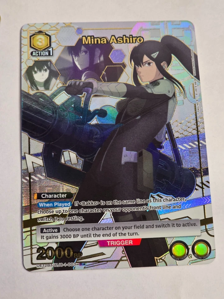 Mina Ashiro 003 R*  Yellow FOIL - Kaiju No. 8 UE12BT - Union Arena - Image 1 of 1