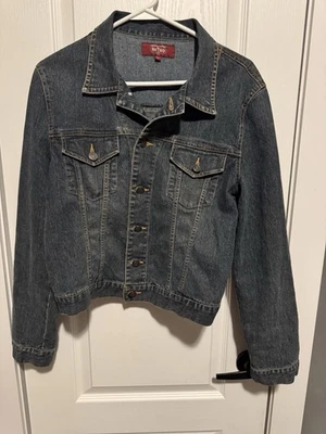 Chaqueta vaquera para mujer Metro talla grande azul Foto 1 de 4