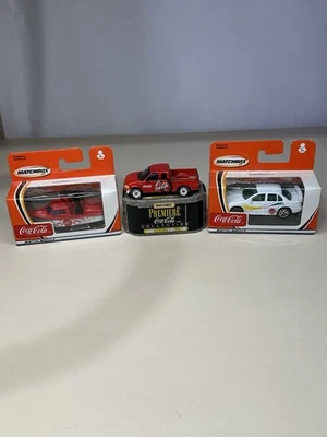 Matchbox Coca-Cola Premiere F-150 & 2 Mattel Wheels Lot of 3 New In Box Diecast - Image 1 of 4