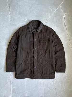 Marlboro Classics Insulated Waxed Cotto Leather Collar Coat Jacket Size XL Men's - Image 1 of 4