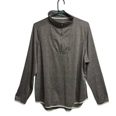 Woolrich Sweater Womens XXLarge Long Sleeve Top Pullover Quarter Zip Gray XXL - Image 1 of 4