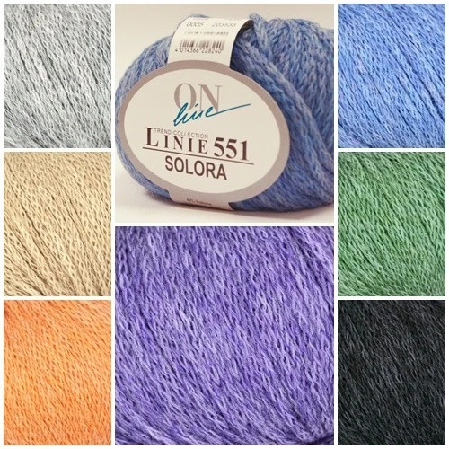 Lana Linea Online 551 Solora 50g Lana Alpaca Visless