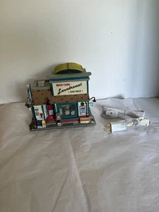 Lemax Quick Clean Laundromat Plymouth Corners Christmas Village Read Descriptio - Picture 1 of 6