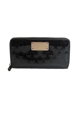 Cartera negra Kate Spade New York de charol con cierre de cremallera para mujer Foto 1 de 4