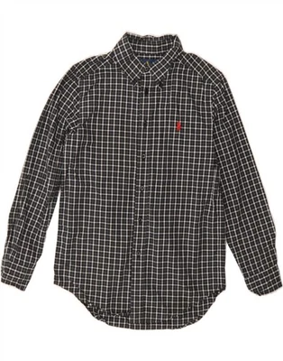 RALPH LAUREN Boys Shirt 10-11 Years Black Check Cotton AP07 - Image 1 of 3