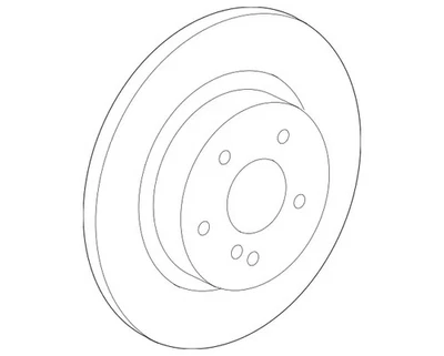 Disco de freno original Mercedes-Benz sin ventilación 166-423-05-00 Foto 1 de 2