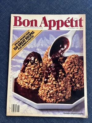 Bon Appetit Magazine November 1982 Special Holiday Issue Vintage Christmas Food - Image 1 of 2