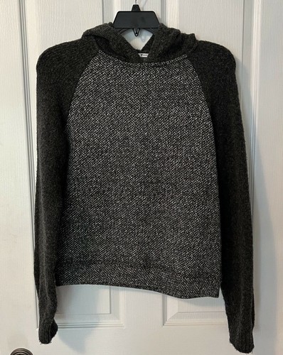 Felpa con cappuccio pullover T by Alexander Wang donna M L grigio